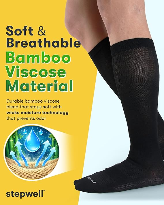Bamboo Viscose Light Compression Socks