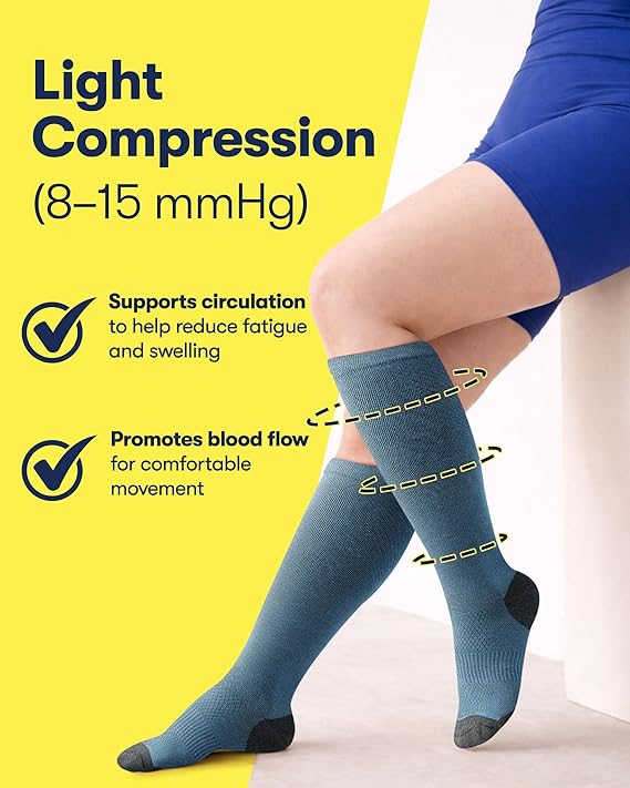 Extra Wide Bamboo Viscose Compression Socks